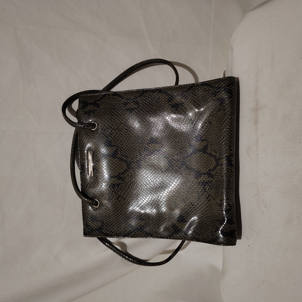 Nine West purse fake  snake skin, orange interior